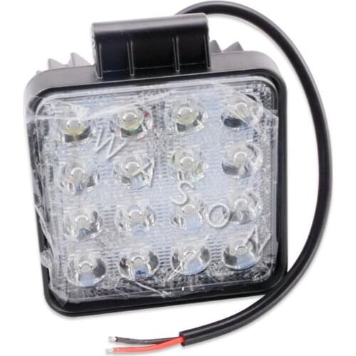 High Quality Excavator Spare Parts Square 16pcs 48W Led Light Work Lamp