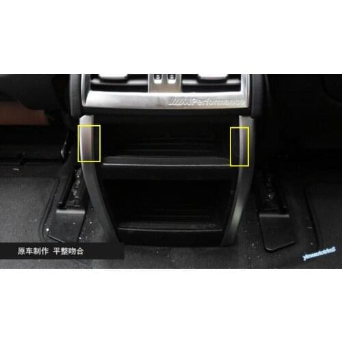 Yimaautotrims Interior Refit Kit Fit For BMW X5 F15 2014 -2018 / X6 F16 2015 - 2018 Armrest Box Rear Strip Decor Cover Trim