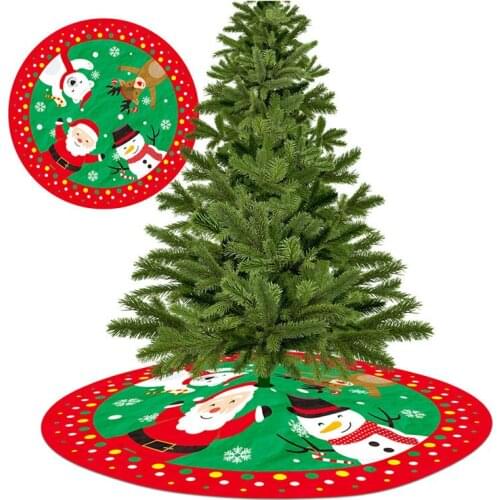 Christmas Tree Skirt White Faux Fur Holiday Party Decor High Quality Soft Plush Gold Silver Snowflake Tree Mat 5z
