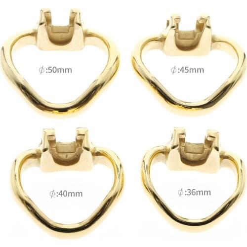 Gold HT V3 COCK CAGE Accessories ring Small Chastity Device Ring Nub Ring, Gold cock cage accessories ring