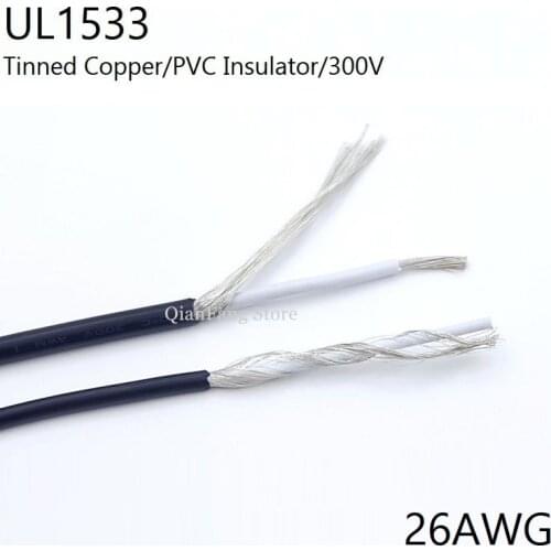 1M Shielded Wire Signal Cable 26AWG Single Core Electronic Audio Channel Headphone Anti-interference Copper Shield Wire UL1533