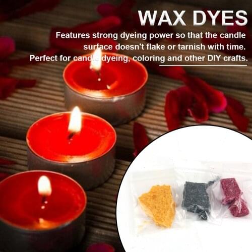 10g/Pack DIY Candle Making Wax Dye Paints Soy Oil Colour Candles Wax Pigment Dyes for Making Scented Candle 9 Colors Supply