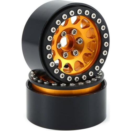 4PCS 1.9 Metal Beadlock Wheel Rim for 1:10 RC Crawler Traxxas Hsp Redcat Rc4wd Tamiya Axial Scx10 D90 Hpi Tire Accessories