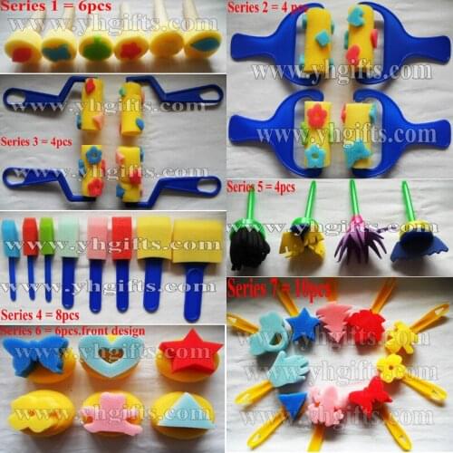 42PCS/LOT,Art sponge,Paint tools,Kindergarten supplies.Craft material.Cartoon stamper,Drawing toy sets.42 design
