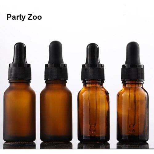 460 x 15ml Amber Frosted & Nasal Oil Dropper Bottle Astaxanthin Original HFP Small Reusable Storage Jar Container Wholesale