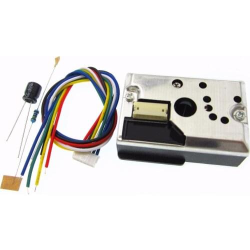 5PCS/LOT GP2Y1010AU0F GP2Y1010AUOF Replace by GP2Y1014AU0F AIR QUALITY DUST Sensor With Cable 100% new original (GP2Y1014AU0F)