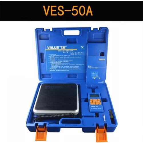 9V Electronic Scale VES-50A Precision Of The Cold Media Is Called Quantitative Fluorine Balance Scale Refrigeration Tools 1PC