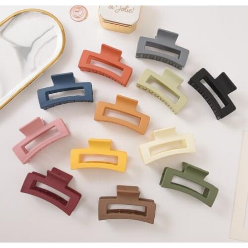 Hair Accessories Hair Claw Hot Sale Large Size Claw Clip Crab 1PC Hair Clamp Colours Beautiful Claw Clip Plastic Korean