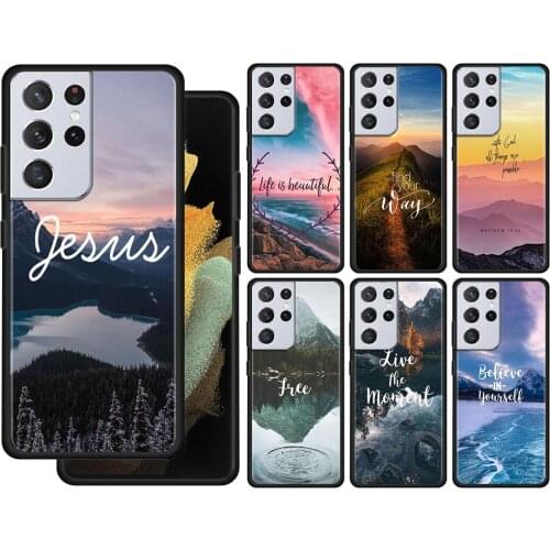 Travel Mountain Sea Beach Case For Samsung Galaxy S21 S20 UltrA S21 S20 FE S10 S9 S8 Plus S7 Edge S10Lite S10e Cover Silicone