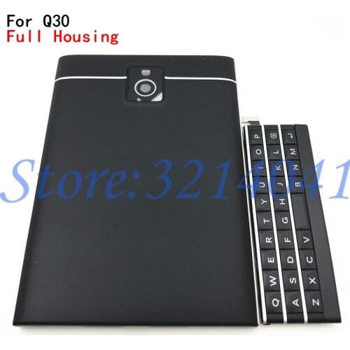 Original For BlackBerry Passport Q30 Full Complete Mobile Phone Housing Cover Case Back cover +Top Cover + English Keypad +Logo