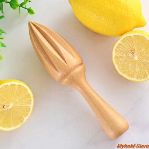 Wooden Manual Lemon Squeezer Hand Press Juicer Fruit Orange Citrus Juice Extractor Reamers Lemon Juicer Kitchen Gadgets 16*3.5cm