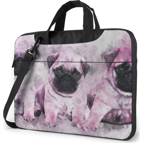 Pug Laptop Bag Case Travel Messenger Computer Bag Protective Fashion Laptop Pouch