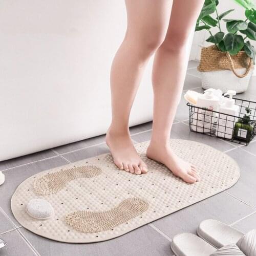 Multifunctional household rubbing stone bathroom non-slip mat toilet floor mat toilet floor mat suction cup shower room floor