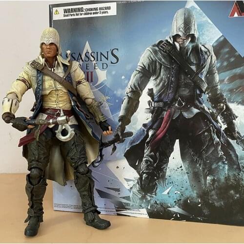 Assassin Creed Origins Creed Play Arts Kai Connor Edward Kenway Action Figure Game Character Joints Moveable Model Toys 30cm