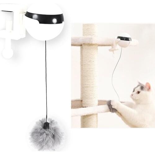 Electric Automatic Lifting Cat Ball Toy Interactive Puzzle Smart Funny Cat Teaser Ball Pet Supply Lifting Balls Toys