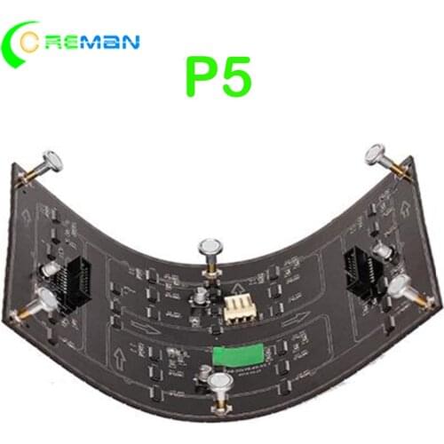 Flexible Soft led matrix dot full color led module P5 320X160 , cylindrical round soft led video wall bend foldable led panel