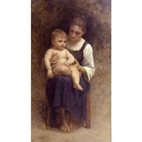 Handmade Oil painting reproduction Unfinished painting by William Bouguereau