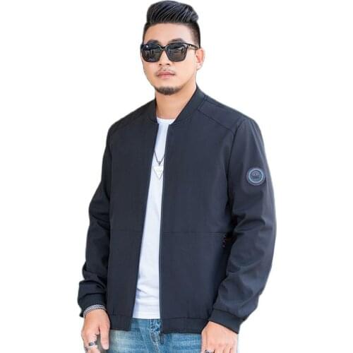 Large size 8XL Men Bomber Jacket Spring Thin Baseball Jackets Loose Men Zipper Windbreaker Fashion Casual Mens Coat Outerwear