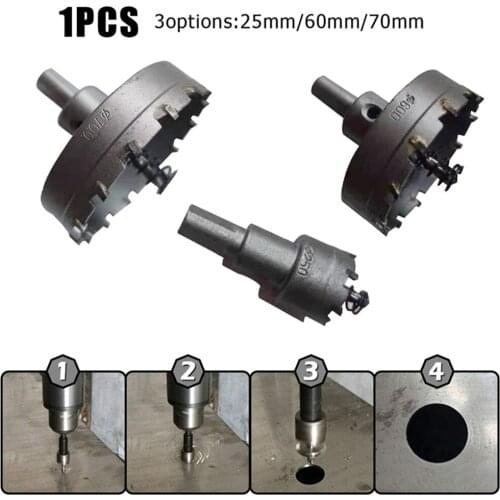 Metal Cutter Carbide Tip Core Drill Bit Hole Saw Metalworking Cutter For Stainless Steel Alloy Metal Drilling Holesaw Bit