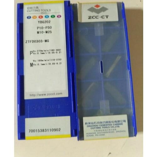 NEW Zhuzhou Diamond CNC blade ZTFD0303-MG YBG302 10PCS/Box free shipping