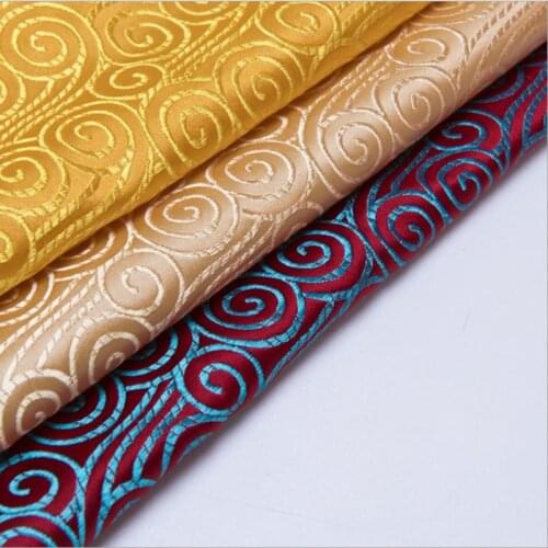 New arrival brocade propitious cloud fabric for patchwork felt tissue telas dress bed sheet children cloth coat bag 100x75cm