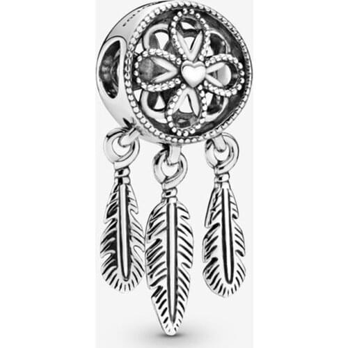 Authentic 925 Sterling Silver Divine Dream Catcher Charm Fit Original 3mm Bracelet For Women Birthday Fashion Jewelry Gift