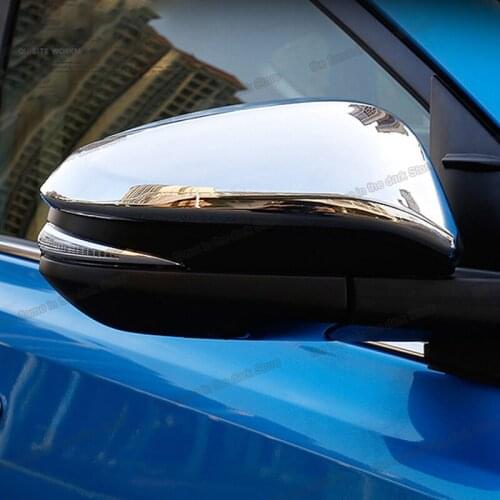 Car Rearview Mirror Cover Chrome Styling Rear Mirror Protector for Toyota Rav4 2014 2015 2016 2017 2018 2019 Xa40 Accessories
