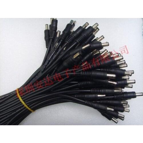 Security monitoring power cord DC plug 5.5 * 2.5 single male with a thick line through 5A OD4.0 shrapnel