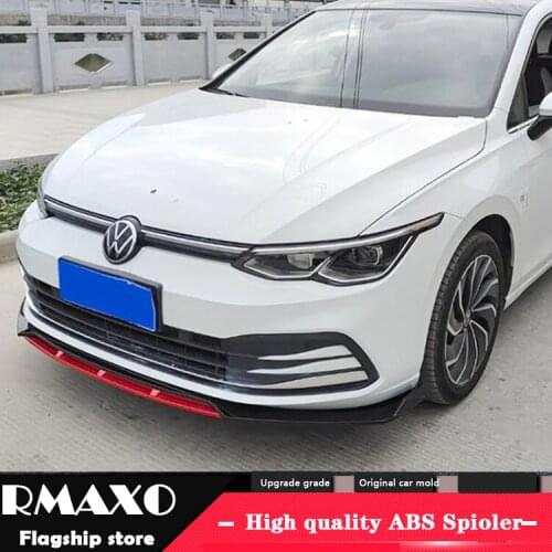 For VW golf 8 Front shovel Body kit spoiler 2020-2021 Golf 8 GTI R T-F ABS Rear lip rear spoiler front Bumper Diffuser Protector