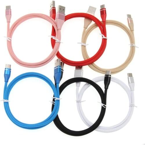 USB Charging Data Cable For iPhone X 11 XS 8 7 Nylon Micro Usb Type C Charger Wire for Samsung S9 S10 Xiaomi Type-C Charger Line