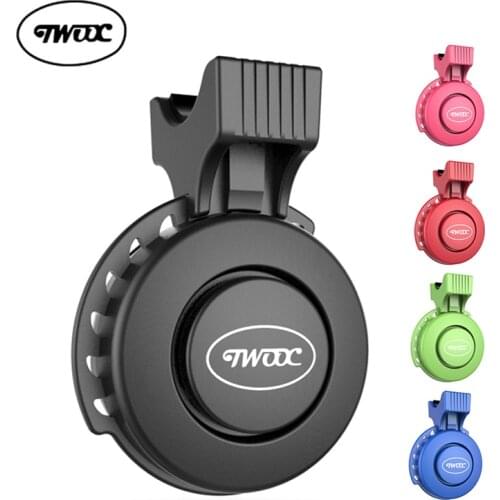 TWOOC Cycling Electric Horn 120 dB USB Recharged Waterproof Handlebar 3 Modes Safety MTB Road Bike Sounds Alarm Bicycle Bell