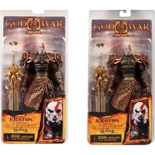 High Quality NECA Toys God of War 2 II Kratos in Ares Armor W Blades 18cm PVC Action Toy Figures Doll Chritmas Gift Retail