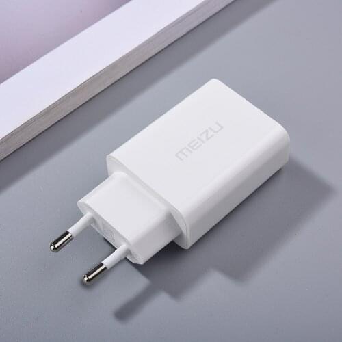 EU Plug Power Charger 12V 2A Quick Charging Travel Adapter 100CM Micro/Type C Cable For Meizu 16 T 17 18 Pro 16s 15 M6S M5S M3S