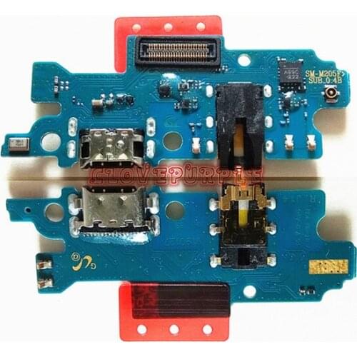 1pcs New USB Charging Dock Board Charger Port Flex Cable Repair Parts for Samsung Galaxy M20 M205F
