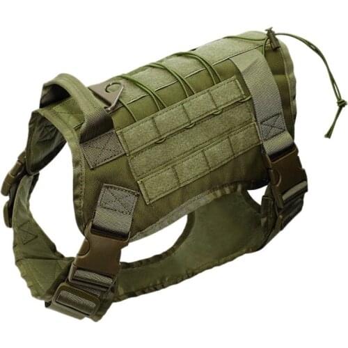 Tactical dog harness, pet training vest, dog harness, suitable for small, medium and large dogs