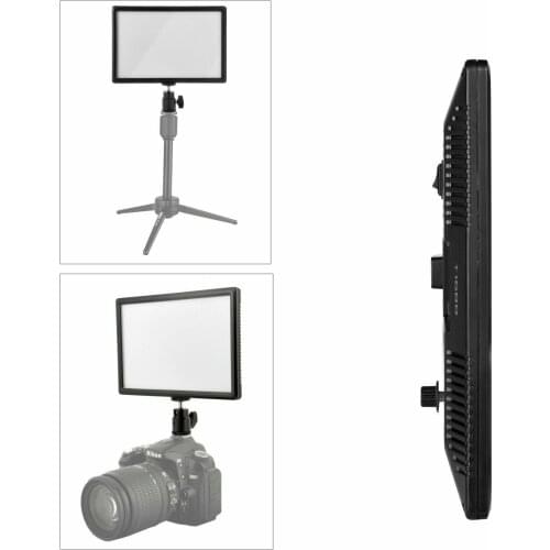 15W 3300K-5600K 116 LED Video Light 6000K Photography Studio Fill Lamp Panel Hole For YouTube Vlog Photo Light Remote Control