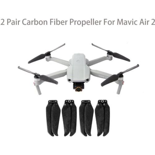 2 Pair 7238F Carbon Fiber Propellers Quick-Release For DJI Mavic Air 2 Drone Accessories