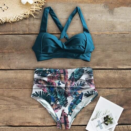 2020 Halter Plus Size Swimwear Women Swimsuit Female Bikini Set Bodysuit Bathing Sexy High Waist Bikini Suit Summer Biquini XXL