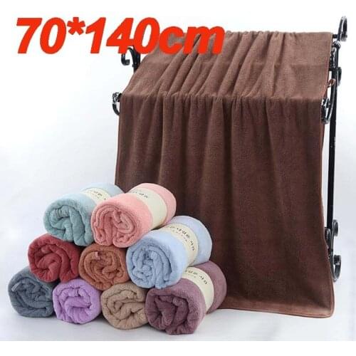 70x140cm Coral Fleece Absorbent Drying Bath Beach Towels Washcloth Swimwear Bathtowel Shower Cloth