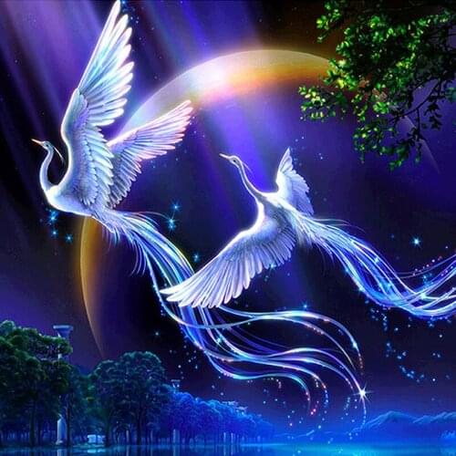 [NAI YUE]5d diamond embroidery animal rhinestone pasted diamond painting DIY mosaic cross-stitch phoenix diamond Room Decor