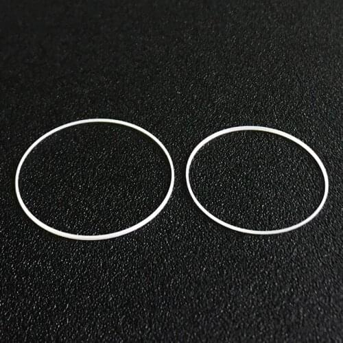 White Gasket 16-25.5mm Diameter 0.35mm Thick 0.6mm high For Front Crystal Plastic Watch parts watch sealing ring，1pcs
