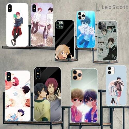Free Iwatobi Swim club Phone Case For iphone 12 5 5s 5c se 6 6s 7 8 plus x xs xr 11 pro max mini