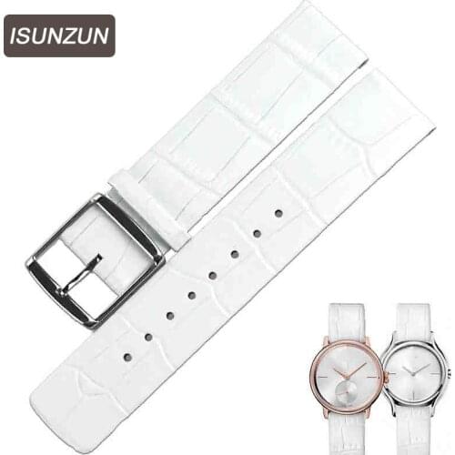 ISUNZUN Genuine Leather Bracelet 16 20mm Watch Strap Men/Womem Watchband Wristwatches Band Butterfly Buckle for CK K2Y231
