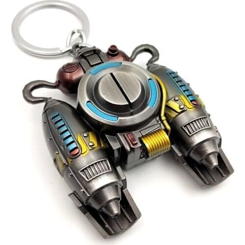 Game Fortress Night Alloy Pendant Key Chain Backpack Model Keychain llaveros Cosplay Fans High Quality Gifts Jewelry