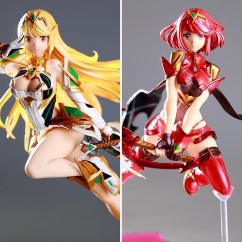 Xenoblade 2 game 1/7 Anime Action Figure Chronicles Game Fate Over Pyra Hikari Fighting PVC Anime Christmas gift for kids