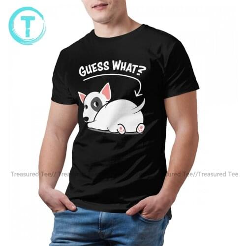 Bullterrier T Shirt Funny Cotton Beach T-Shirt Short Sleeves Graphic Tee Shirt Big Male