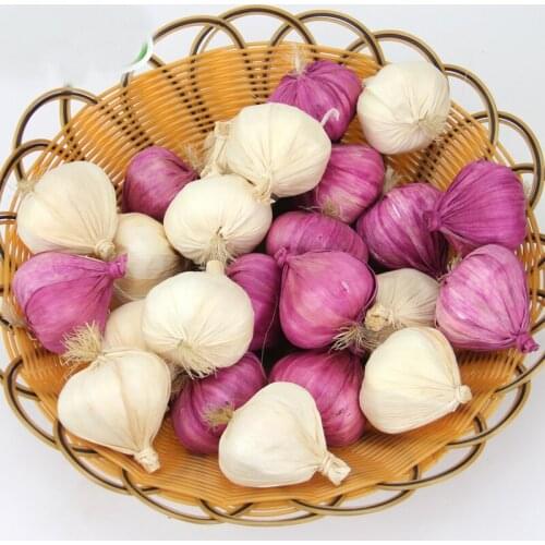 Kitchen Home Decoration Simulation Garlic Model Fake Vegetables Event Party Supplies Cabinet Artificial Garlic Props 6pc/lot