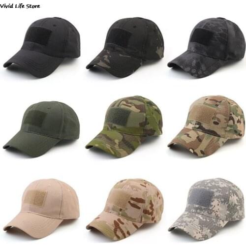 Military Baseball Caps Camouflage Tactical Army Soldier Combat Paintball Adjustable Summer Snapback Sun Hats Men Women