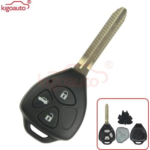 Kigoauto DENSO HYQ12BBY Remote key TOY43 3 button for Toyota Camry Corolla car key 2006 2007 2008 2009 2010+434Mhz G chip