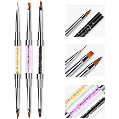 Nail Brush Gel Brush For Manicure Acrylic UV Gel Extension Pen For Nail Polish Painting Drawing Brush Paint Tools